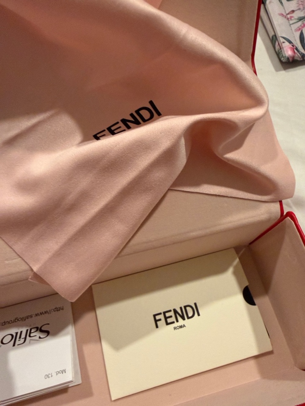 Fendi Light Translucent Green Roma Sunglasses with Gold Detail - Picture 4 of 8